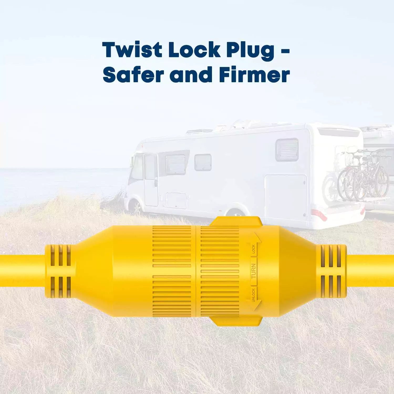 Twist lock plug 30 amp cable for generator