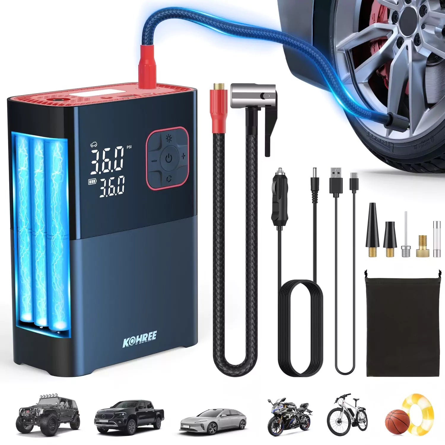 Cordless car tire pump hotsell