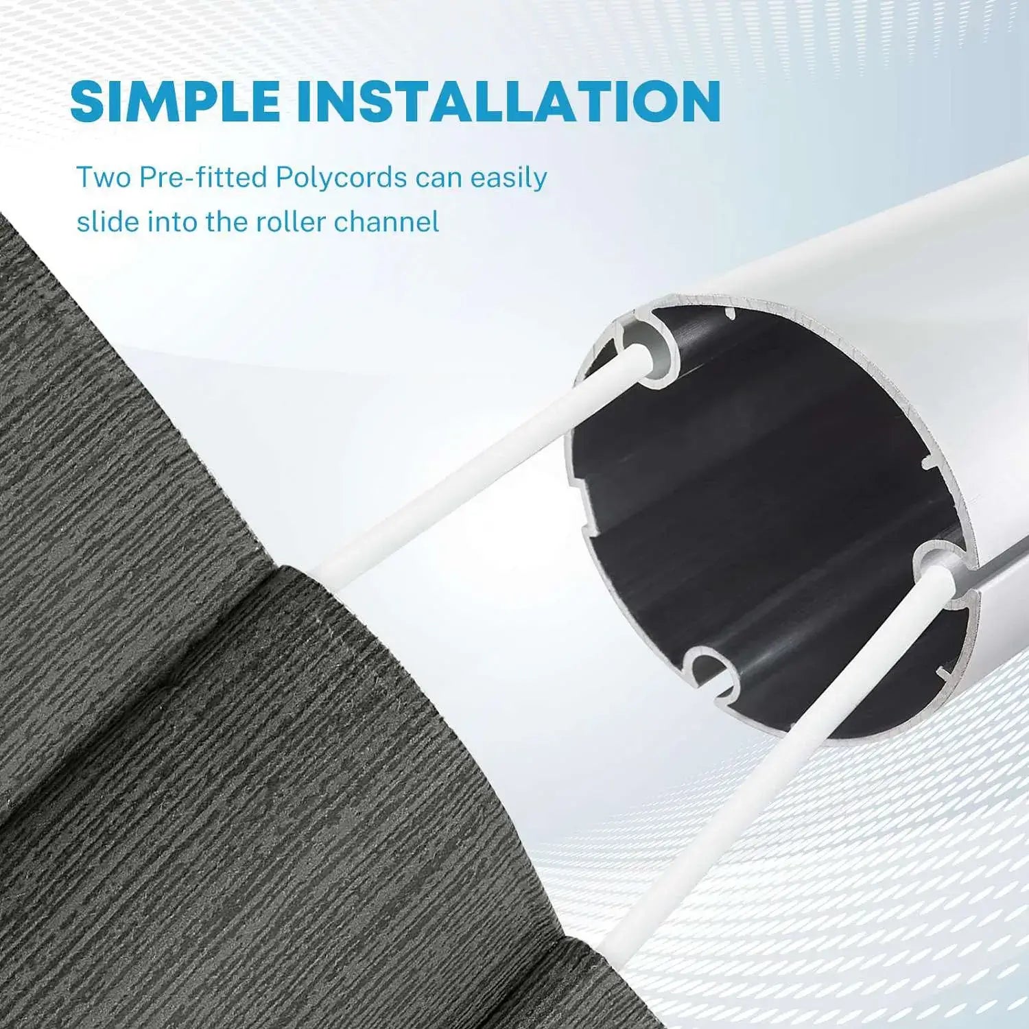 Black Fade RV Awning Fabric Replacement