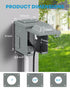 Kohree outdoor electrical box with GFCI dimensions