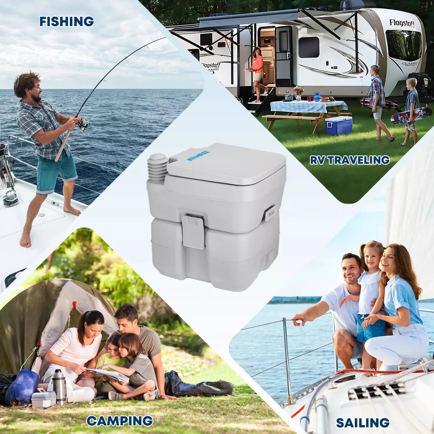 Applications of portable porta potty