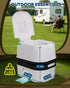 Up to 440 lbs capacity portable camping toilet