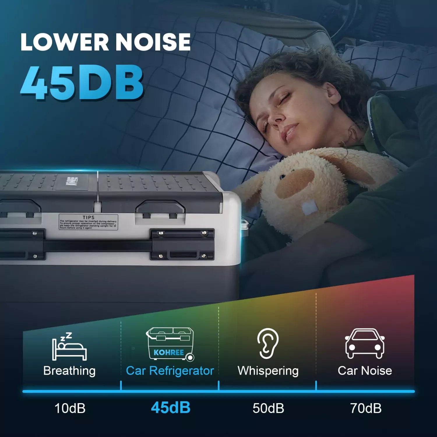 refrigerator in the car