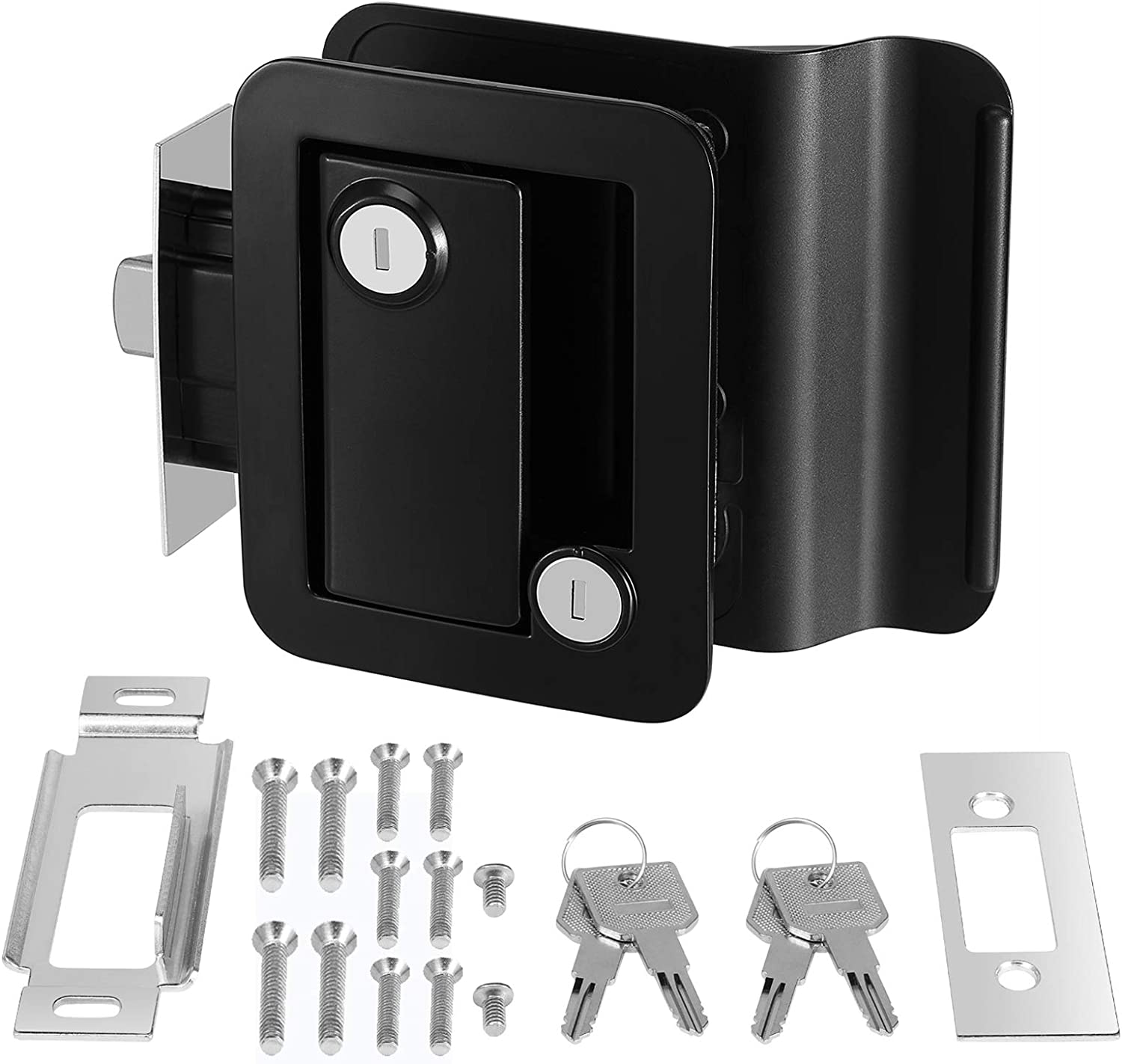 RV Entry Door Lock, Black