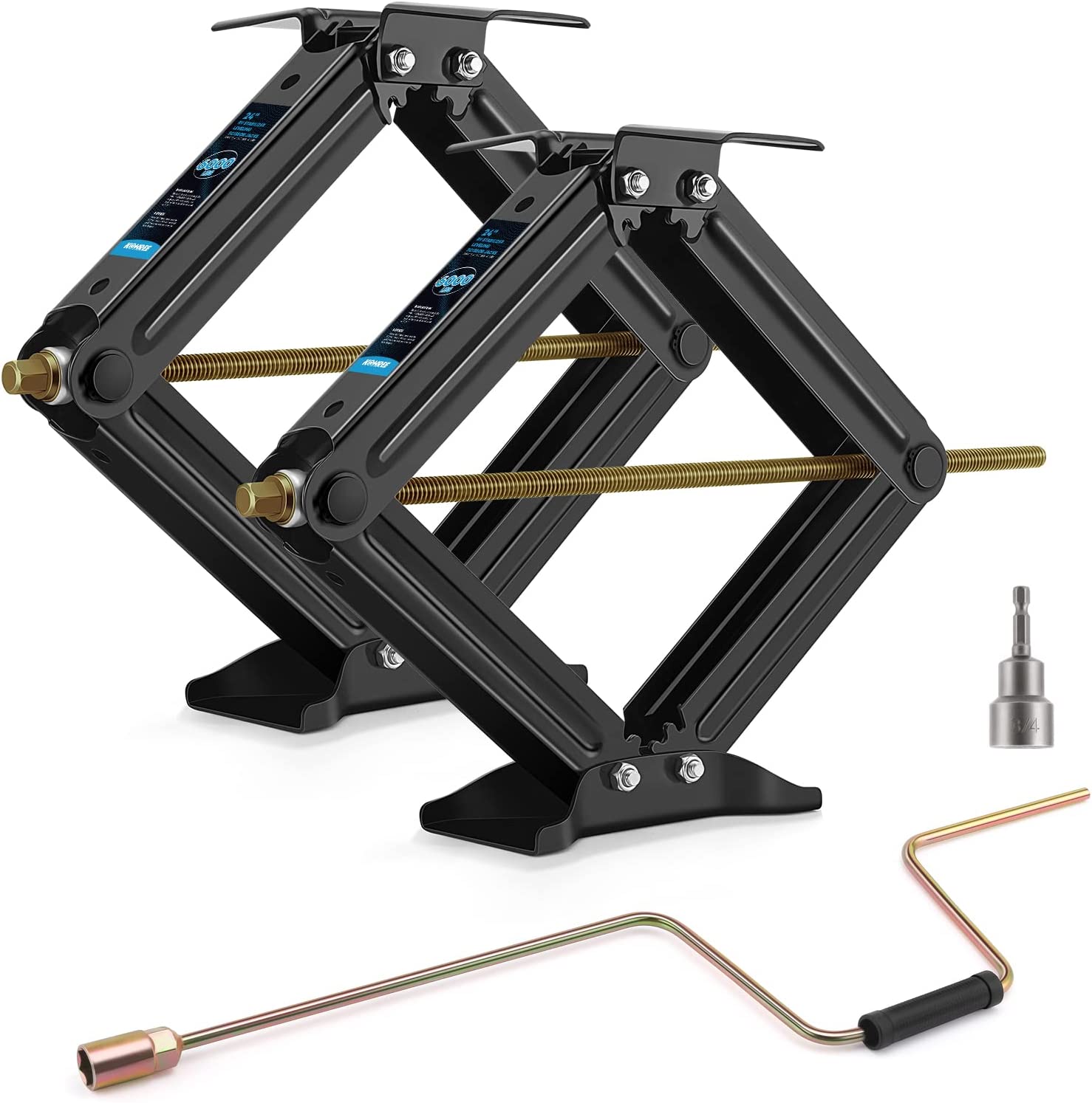 RV Stabilizer Leveling Scissor Jacks