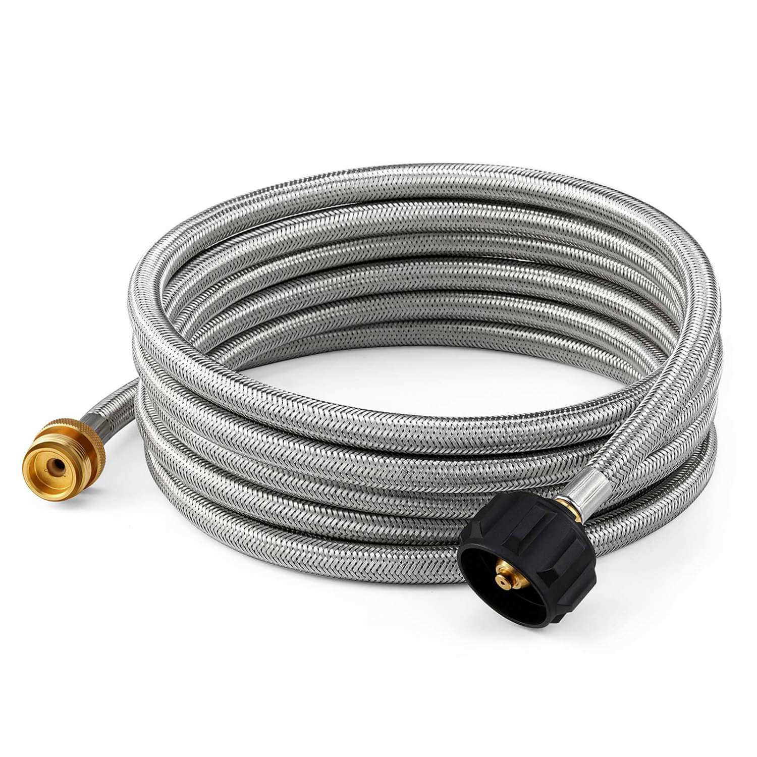 12 ft silver braided propane hose