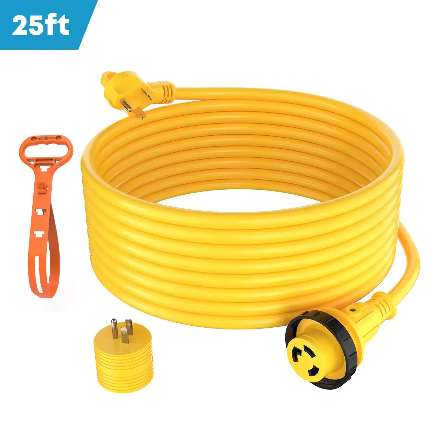 25 feet heavy duty extension cord for RV and camper