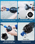 5/8" RV Sewer Flush Hose with Rinser Cap 25 Ft