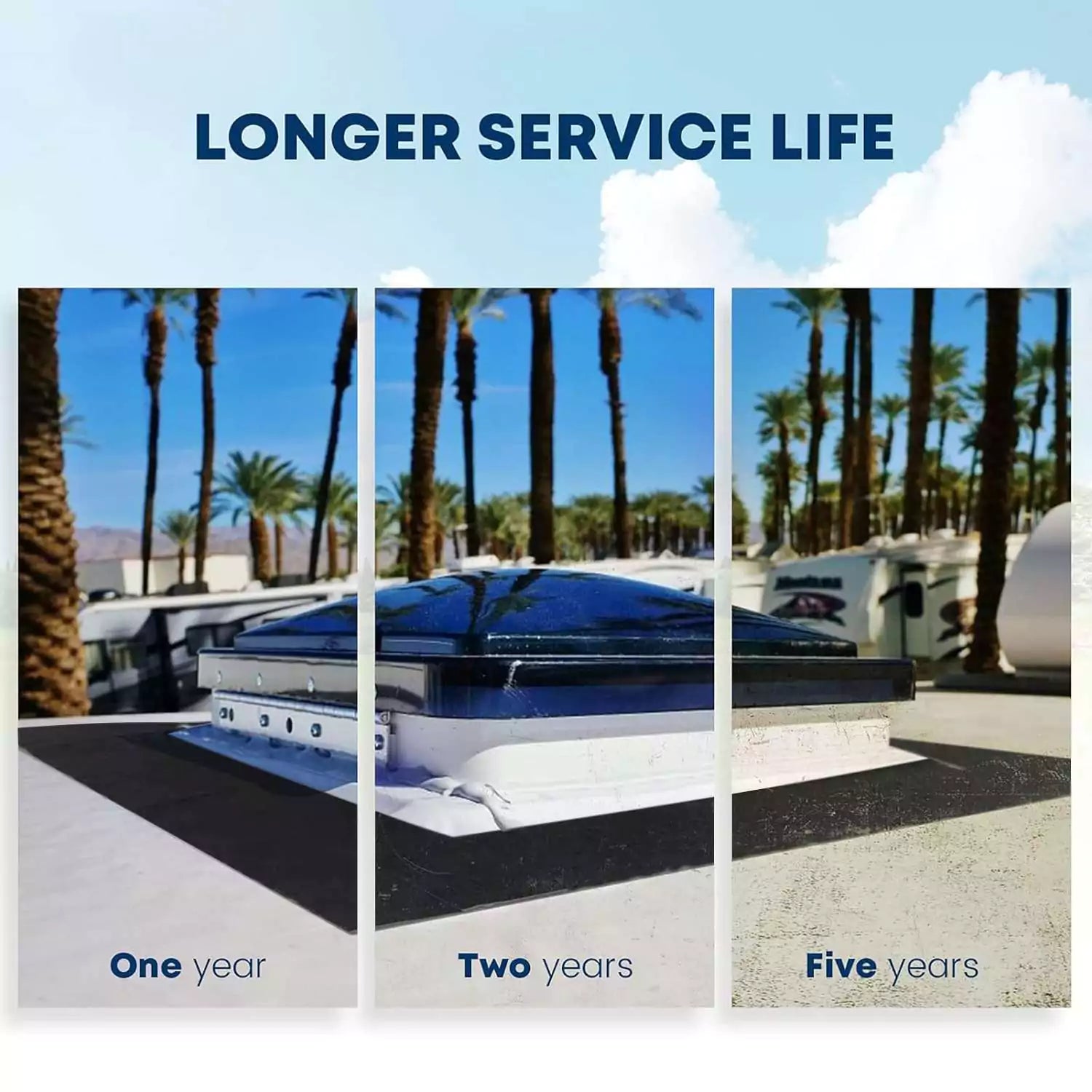 More than 5 years durable RV black RV sealant tape