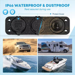 All round safety protection 3 in 1 outlet plug car adapater