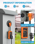 Kohree 30 amp camper surge protector orange information