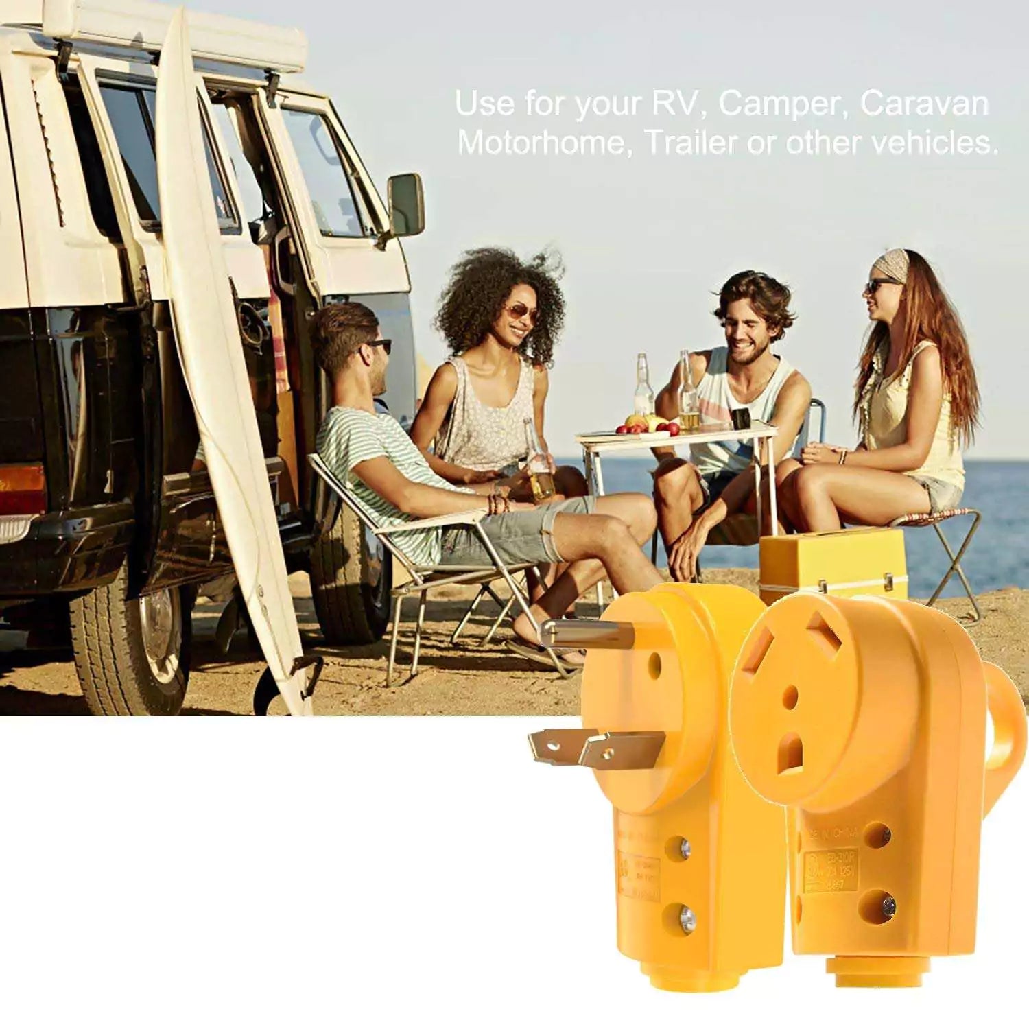 30 amp plug for a camper female use for RV, camper, caravan motorhome, trailer or other vehicles