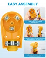 Easy assembly 30 amp replacement plug for rv