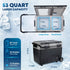 12V Car Refrigerator, 53 Quart