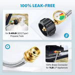 100% leak free 6 feet propane extender hose