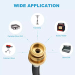 Wide application 7 feet propane quick connect fittings