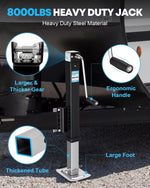 8000 lbs heavy duty a frame trailer jack