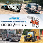 Kohree 6 inch orange adjustable drop hitch application