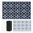 Outdoor carpet blue
