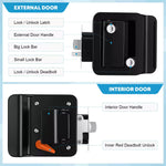 Black camper door lock replacement 2 pack