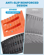 Anti-slip reinforced disign camper leveling blocks orange