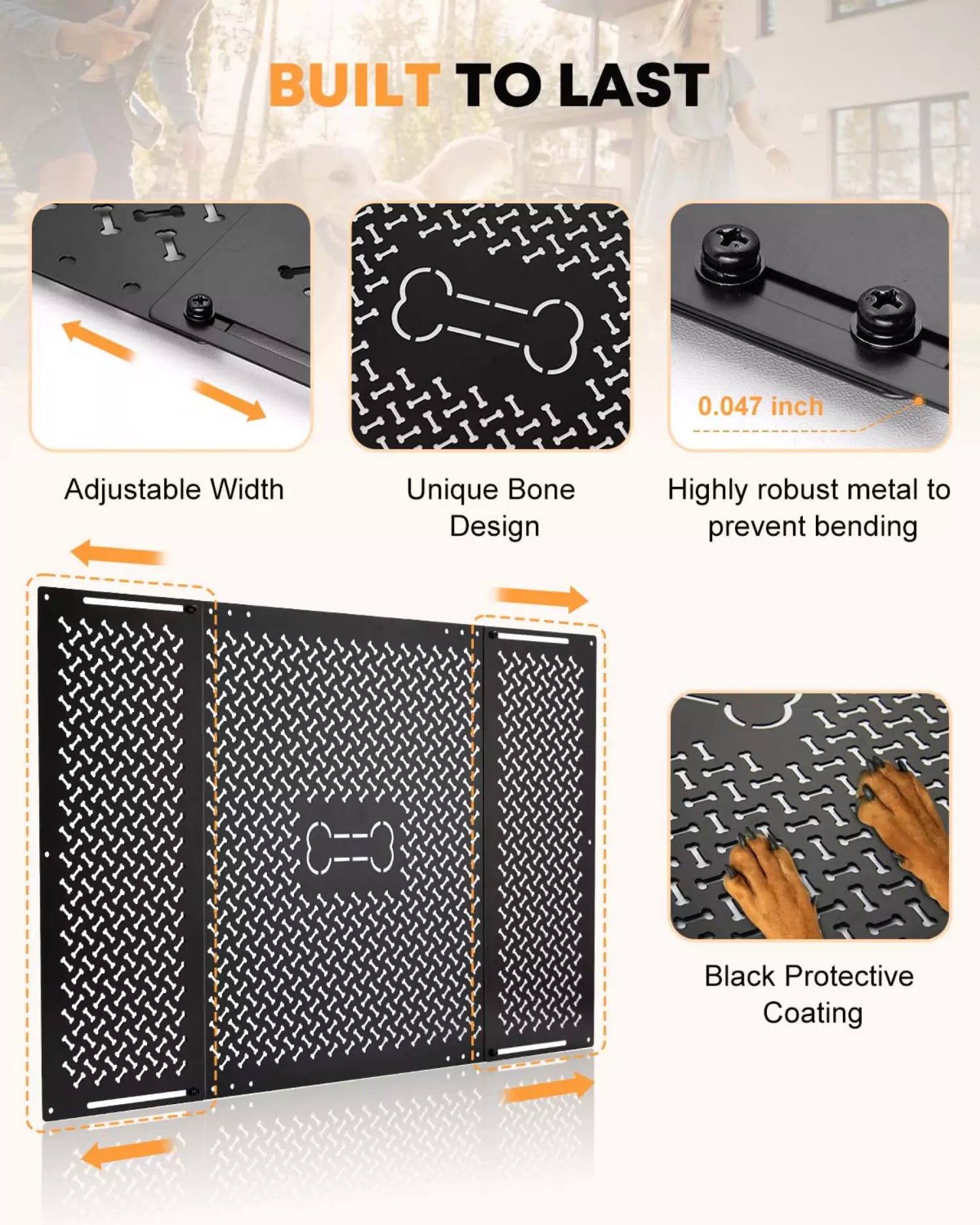 camper protect Kohree Adjustable RV Screen Door Protector 18.2"