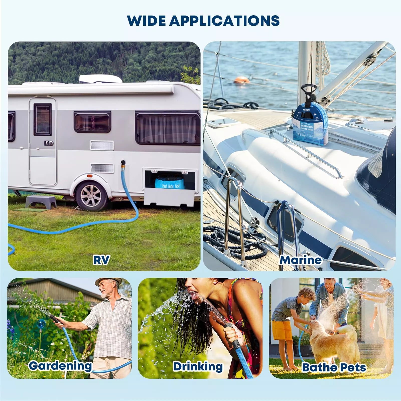 Camping hose applications