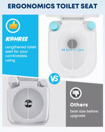 Kohree camping potty with ergonomics toilet seat