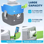 Large capacity camping toilet