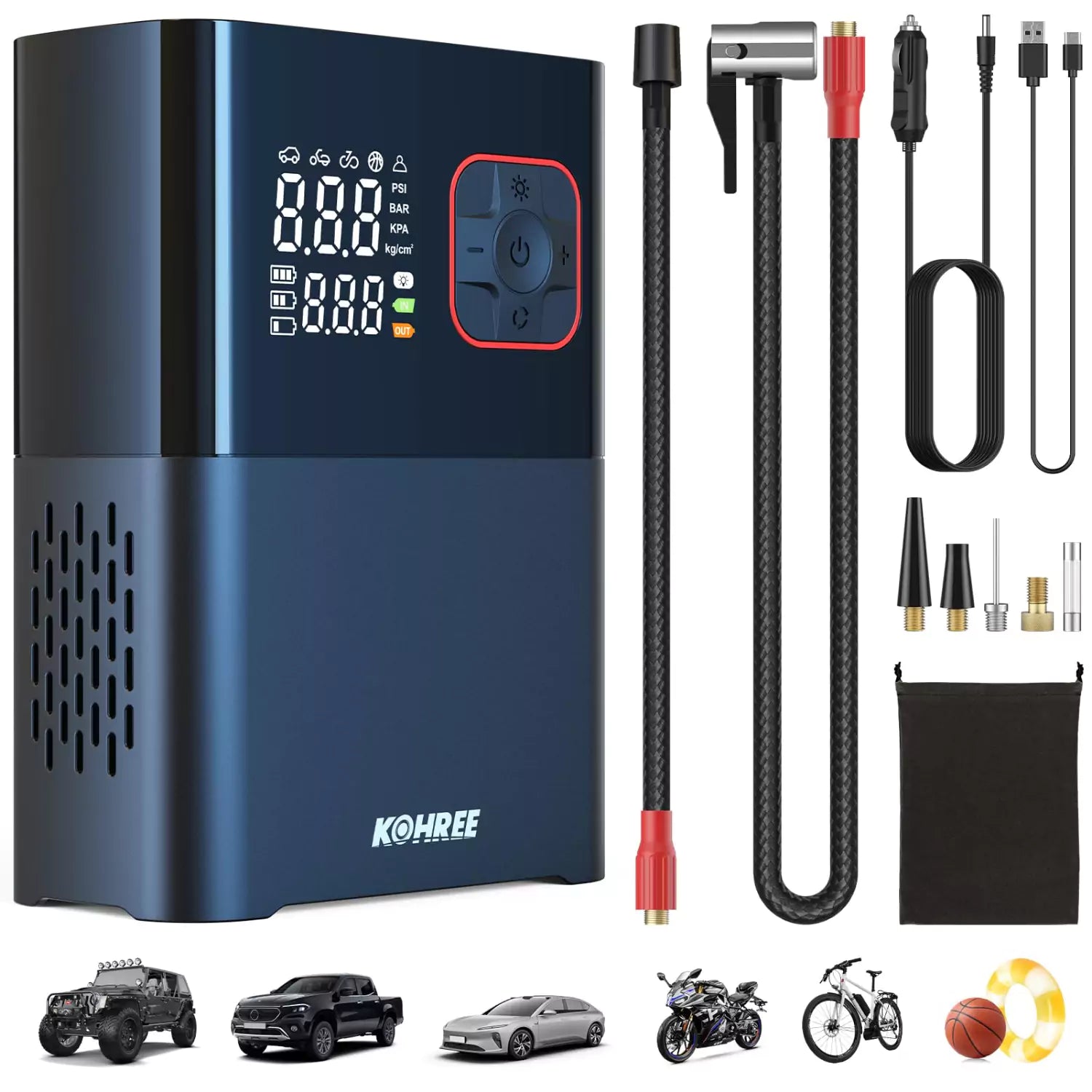 Kohree auto air pump