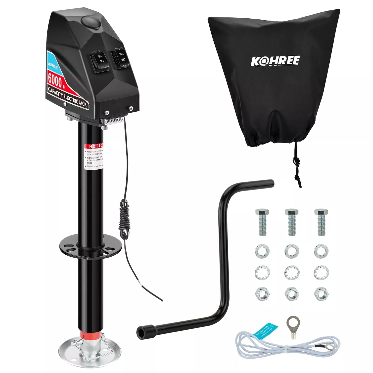 Kohree electric trailer jack 6000 lbs