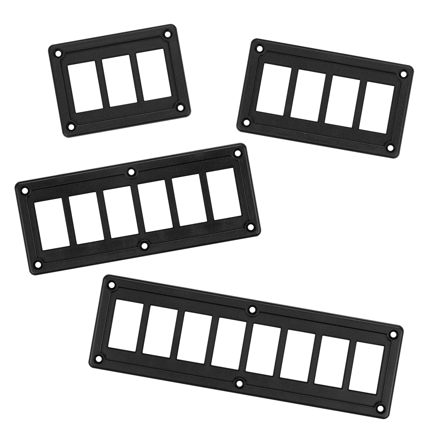 Plastic empty rocker switch panel
