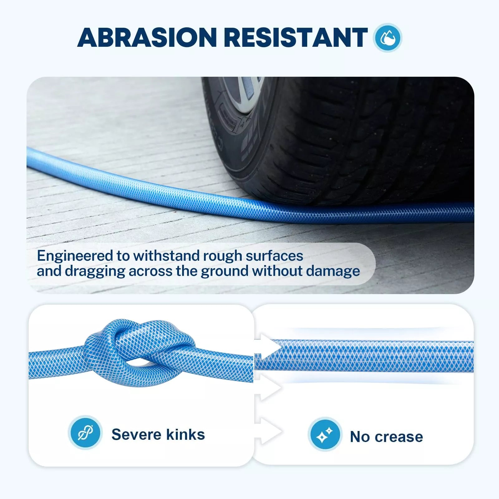 Abrasion resistant flexible rv hose