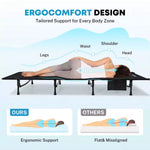 Ergocomfort design folding camping cot
