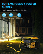 Kohree generator extension cord 30 amp 10 ft for emergency power supply