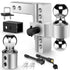 White heavy duty adjustable hitch