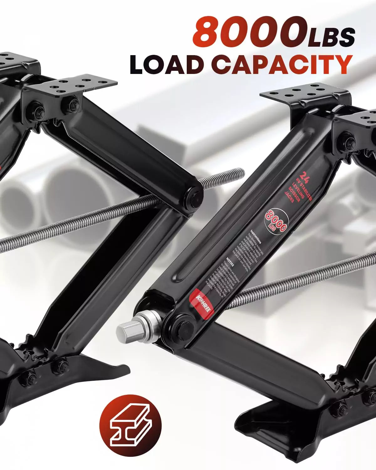 8000 lbs load capacity kohree jack stabilizer for rv