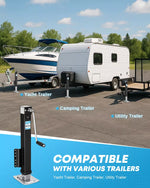 A frame trailer jack 8000 lbs compatible with various trailers