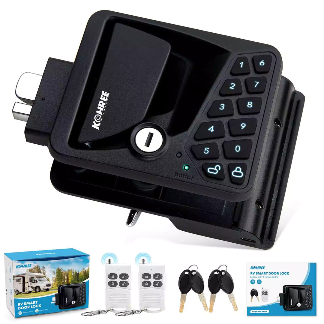 Kohree RV camper door lock for RVs, campers #Keypad