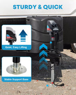 Sturdy and quick operation kohree rv jack 6000 lbs