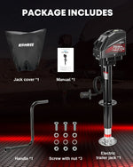 Kohree electric trailer jack 7500 lbs 7 way trailer plug package content 