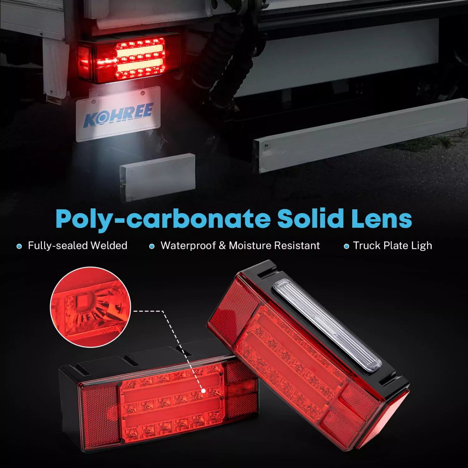 Poly-carbonate solid lens