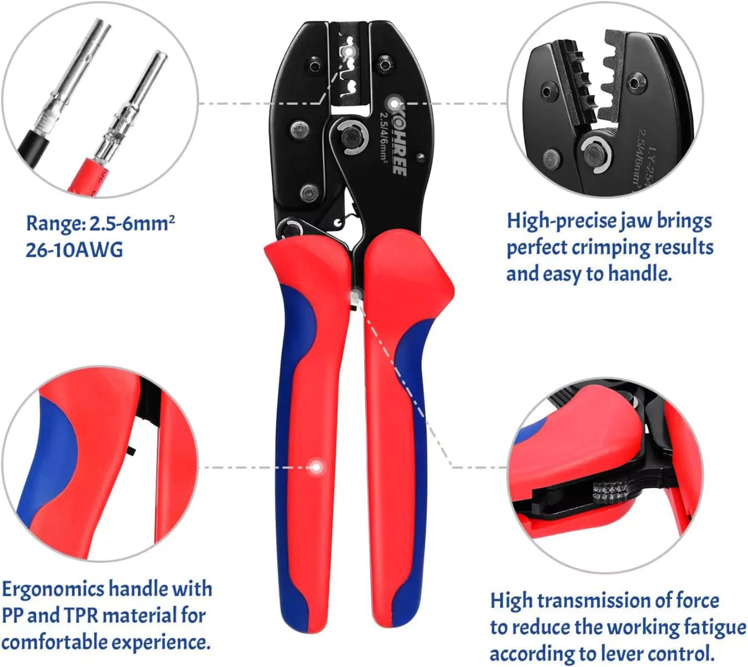 Kohree mc4 connector crimping tool