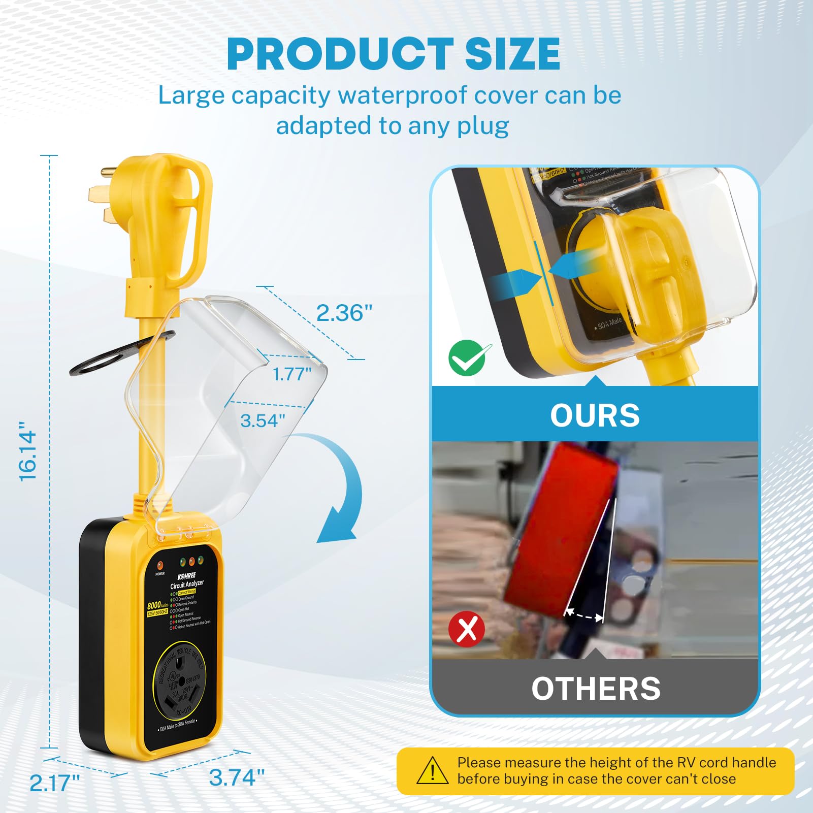 OUTDOOR WATERPROOF CAMPER SURGE PROTECTOR