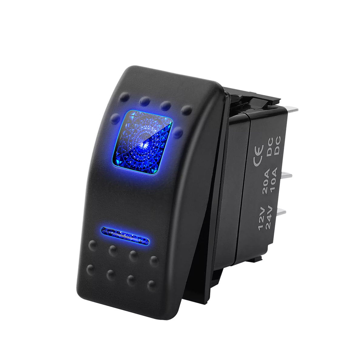 Backlight on off rocker switch