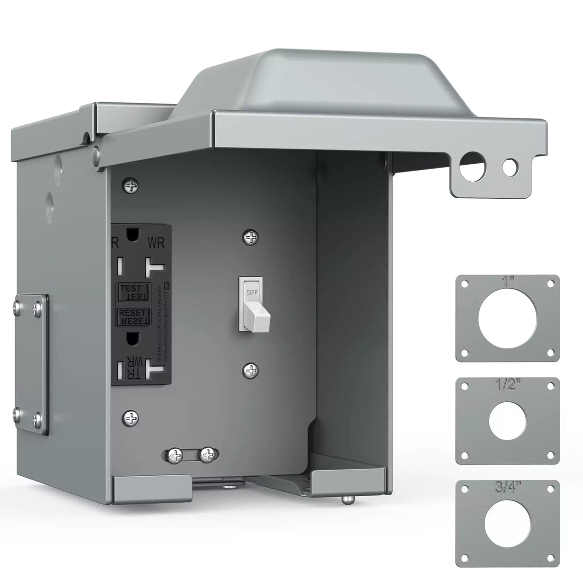 Kohree outdoor electrical box with a 20 amp GFCI receptacle
