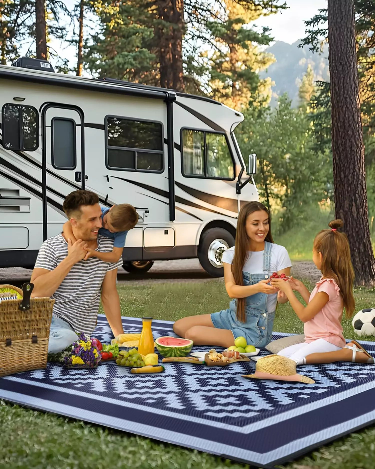 Outdoor patio rugs applications