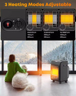 3 heating modes adjustable portable propane heater
