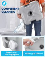 Convenient cleaning portable toilet camping 5.3 gallon