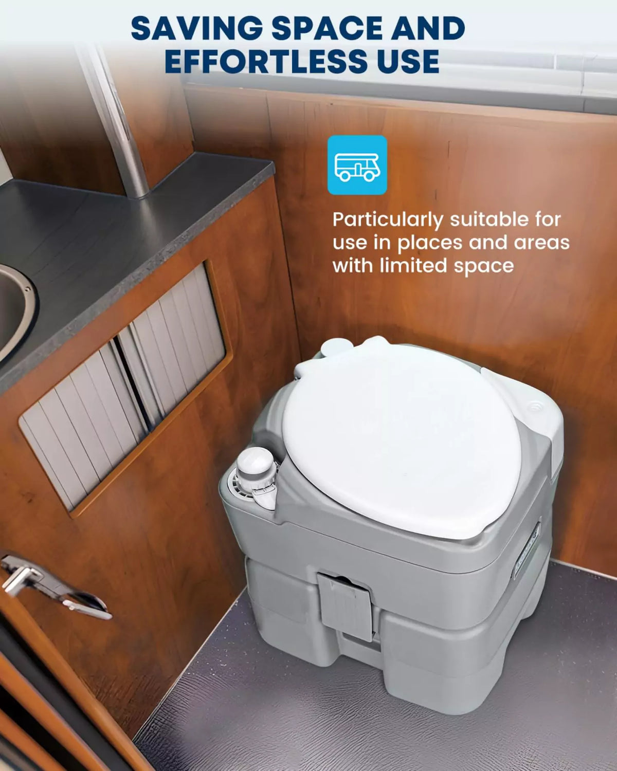 Saving space and effortless use portbale toilets for camping